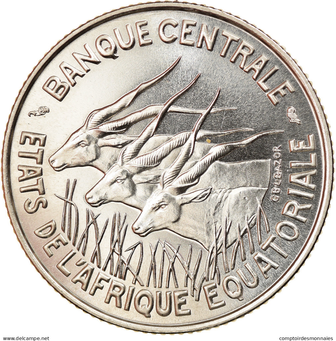 Monnaie, États De L'Afrique équatoriale, 100 Francs, 1966, Paris, ESSAI, FDC - Gabon