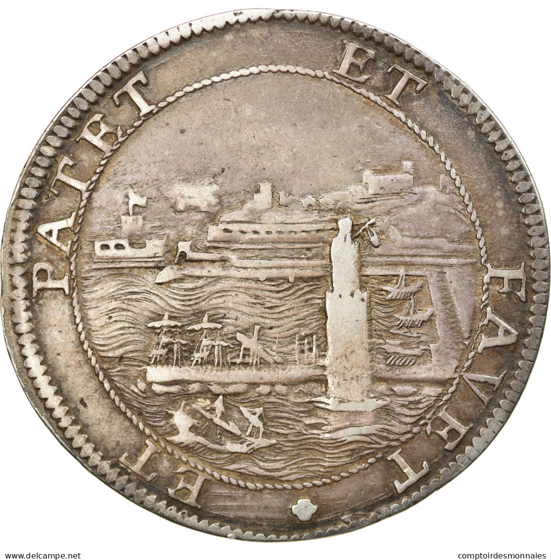 Monnaie, États Italiens, LIVORNO, Cosimo III, Tollero, 1683, TTB, Argent - Toskana