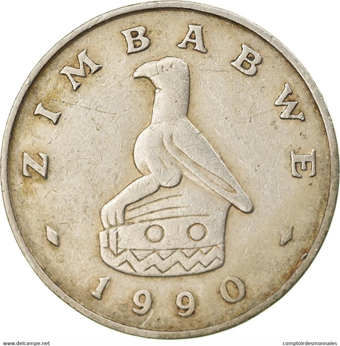 Monnaie, Zimbabwe, 50 Cents, 1990, TB+, Copper-nickel, KM:5 - Zimbabwe
