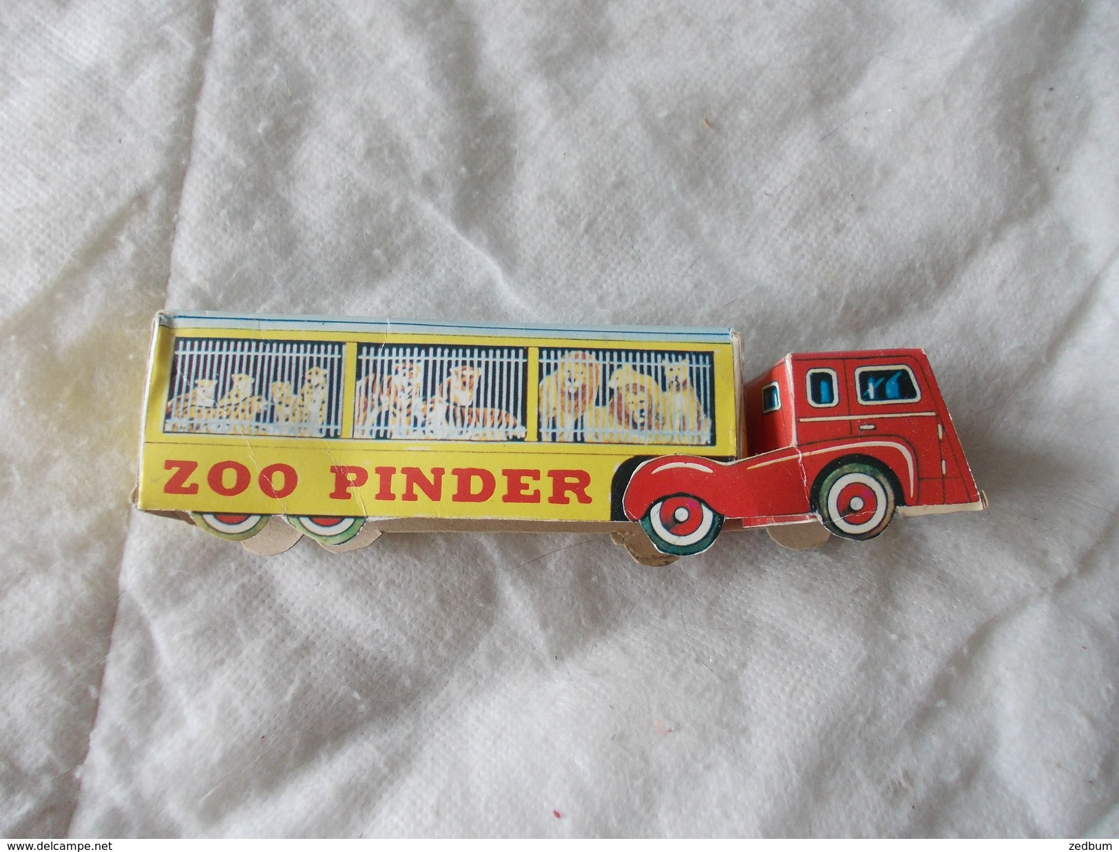 Camion Et Cages Aux Fauves Du Cirque Pinder Richard Zoo En Carton - Werbemodelle - Alle Marken