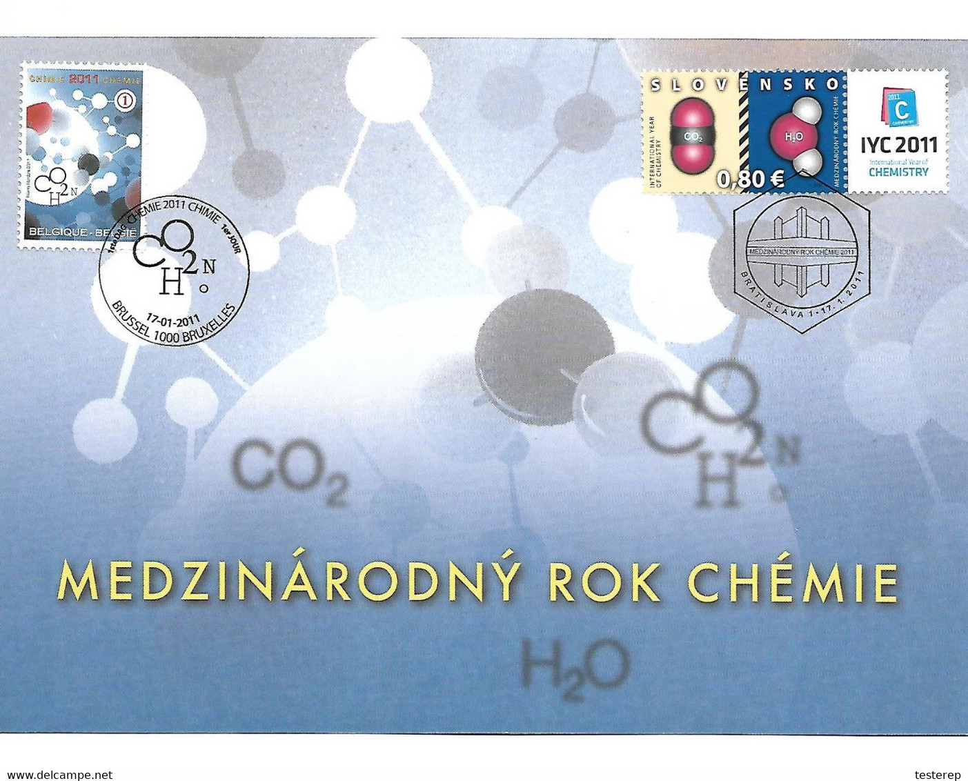 HK 4096  CHEMIE   CHIMIE  CHEMICAL SLOVENSKO/BELGIUM 2011 - Sonstige & Ohne Zuordnung