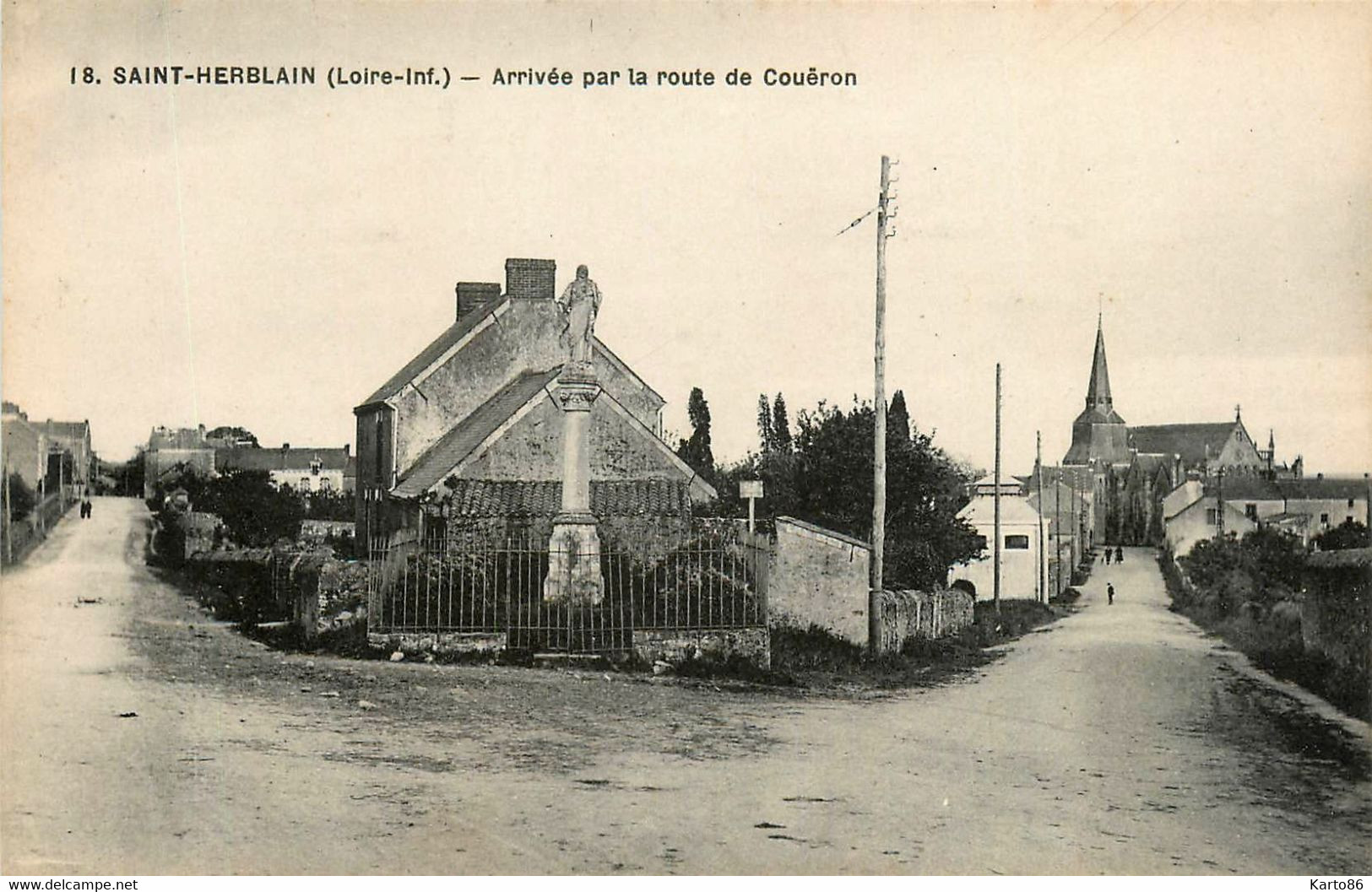 St Herblain * Arrivée Par La Route De Couëron * Le Calvaire - Saint Herblain