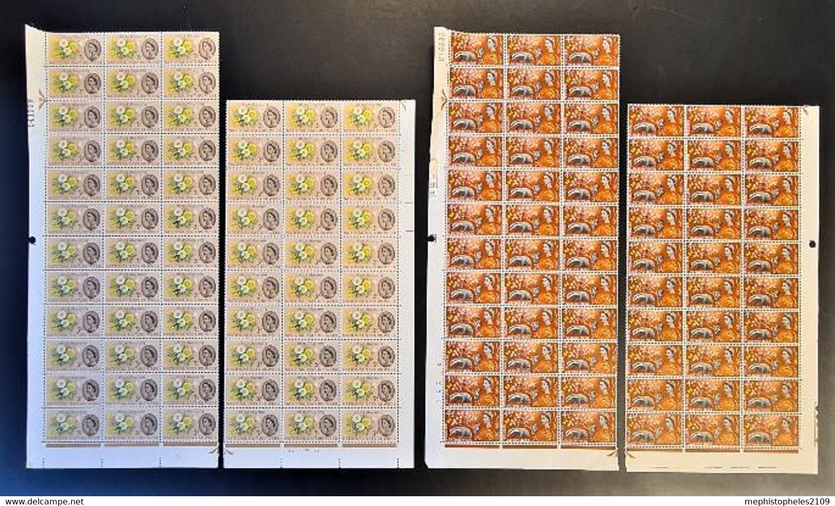 GREAT BRITAIN 1963 - MNH - SG 637, 638 - National Nature Week - 2 Sheets Of 36, 2 Sheets Of 30 - Nuevos