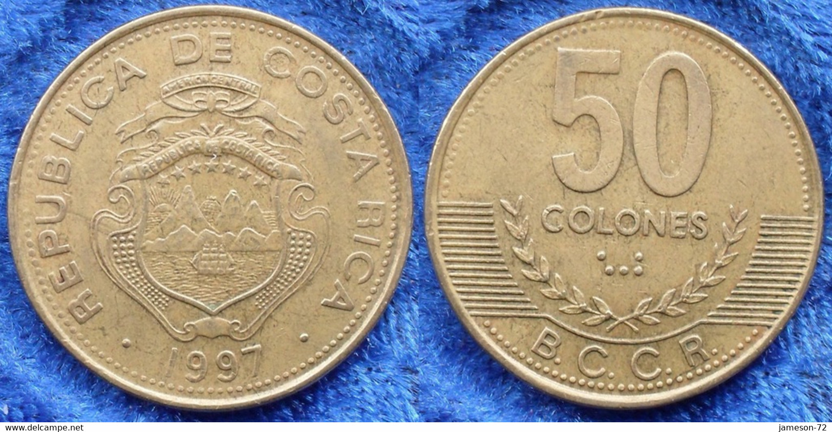 COSTA RICA - 50 Colones 1997 KM# 231 Monetary Reform (1920) - Edelweiss Coins - Costa Rica