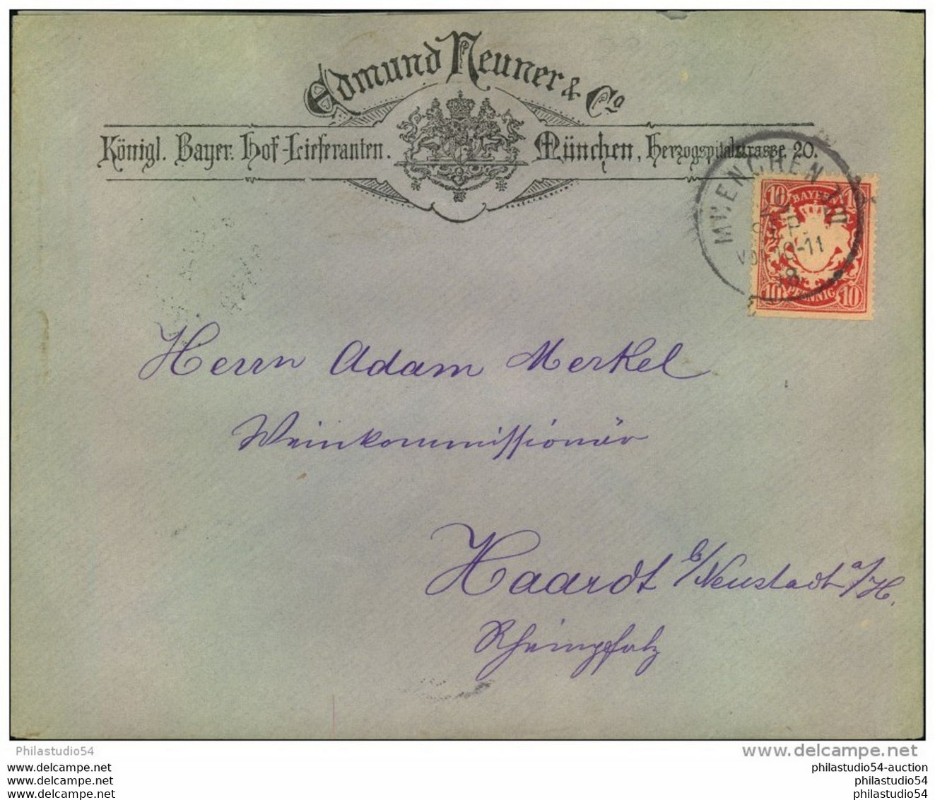 MUENCHEN 1898; Reklame, Advertising, Publicitè - Storia Postale