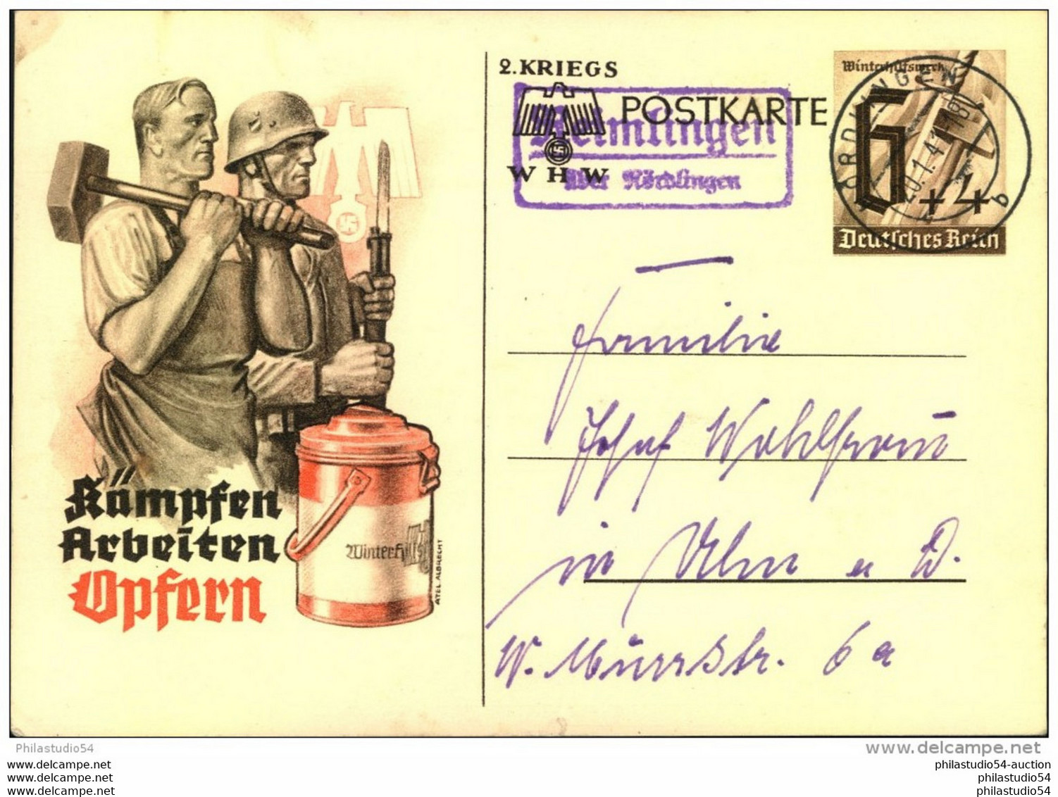 Bayern, Posthilfsstellenstempel , Rummeltshausen über Memmingen , 1935 - Macchine Per Obliterare (EMA)