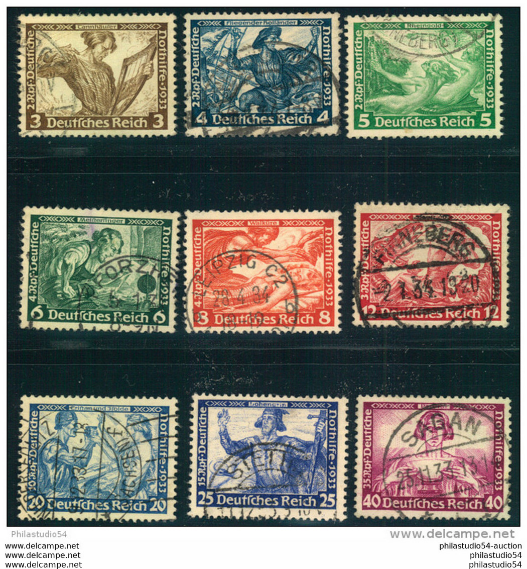 1933, Wagnersatz Komplett Gestempelt Mit Der Besseren 505 A. Michel Ca. 500,- - Used Stamps