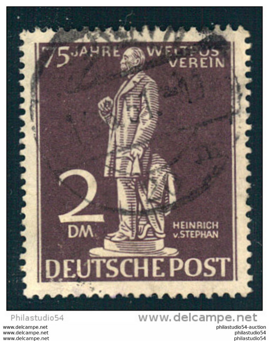 1949, 2 DM Stephan Sauber Gestempelt. - Used Stamps