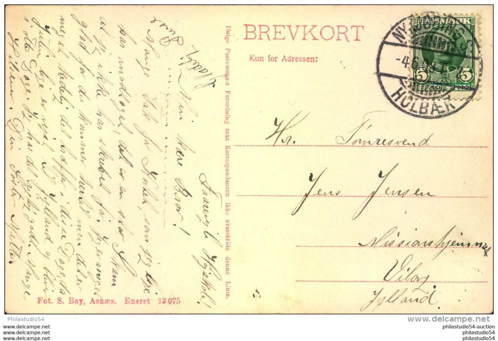 Faarevejle Hojskole -- Eröffnung Der Sommerschule Am 3. Mai 1908, Gelaufen 4.6.08 - Dänemark