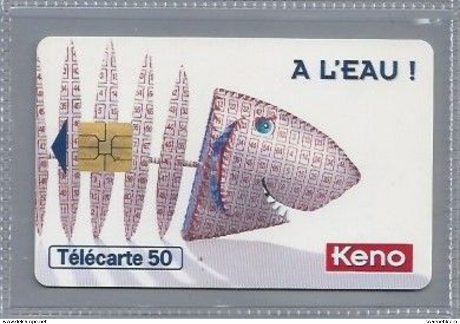 FR.- France Telecom. Télécarte. KENO. A L'EAU !.   50 Unités - Games