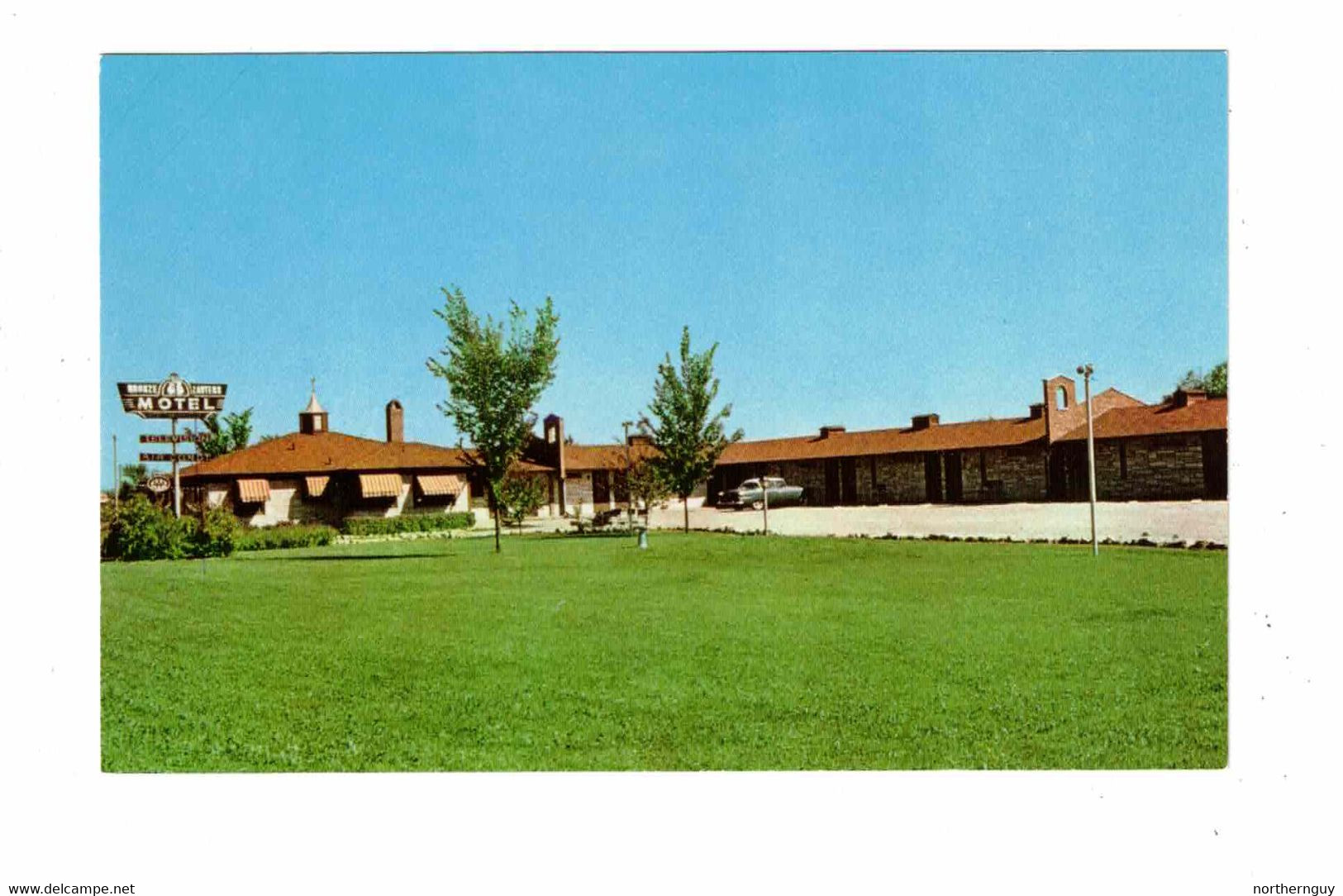 DAVENPORT, Iowa, USA, Bronze Lantern Motel, Old Chrome Postcard - Davenport