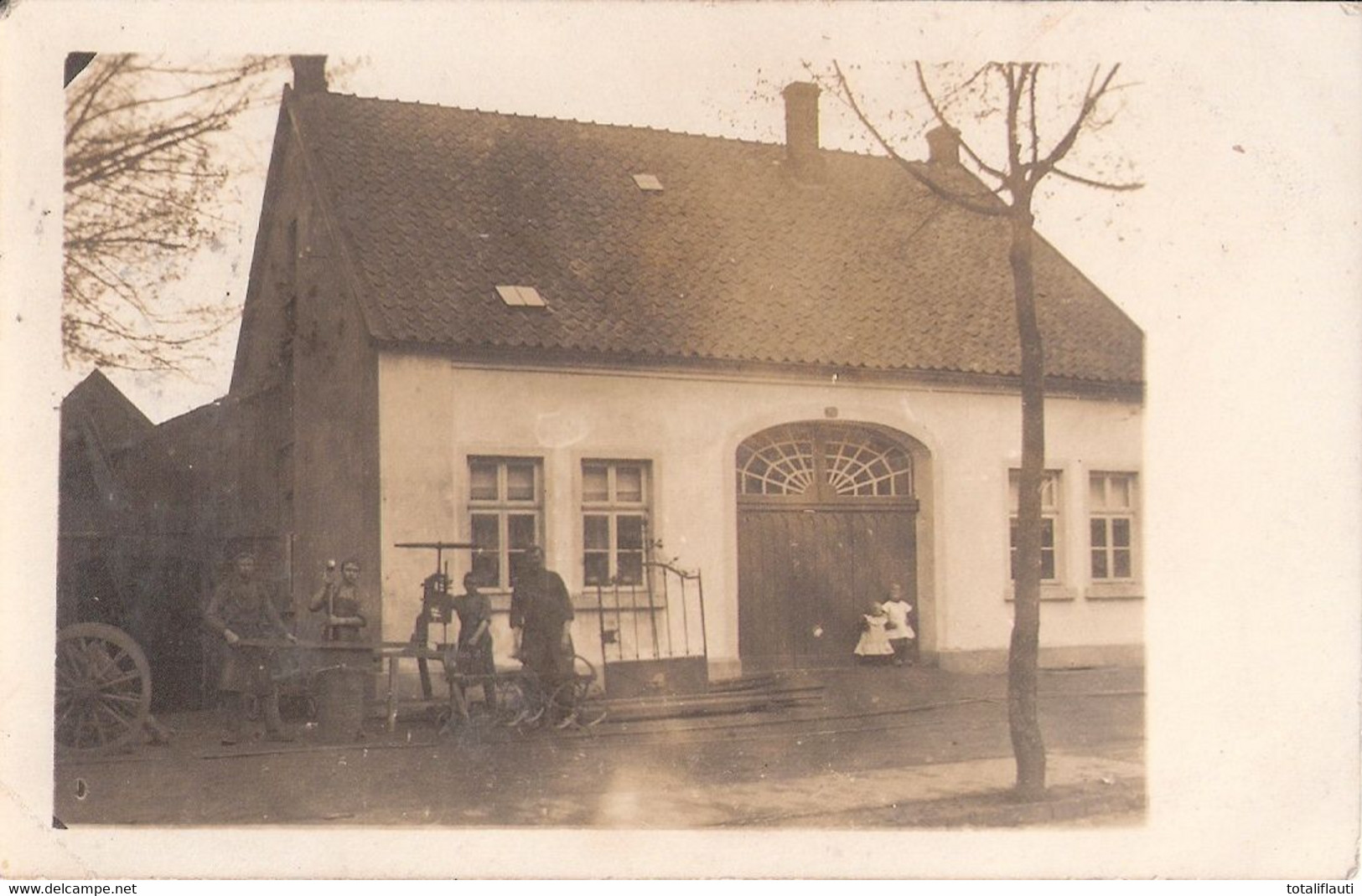 MELLE Landkreis Osnabrück Stellmacherei Einfamilienhaus Original Private Fotokarte 1.1.1911 Gelaufen - Melle