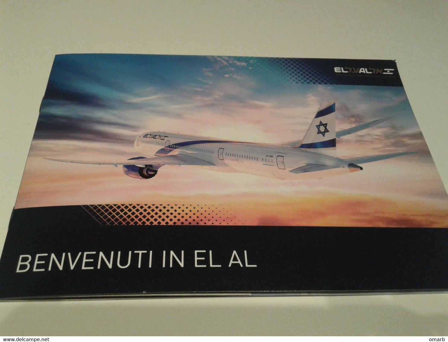 Dep061 EL AL Israele Israel Airlines Flights Boeing Aereo Avion Tel Aviv Jerusalem Eilat Compagnia Aerea Depliant - Giveaways