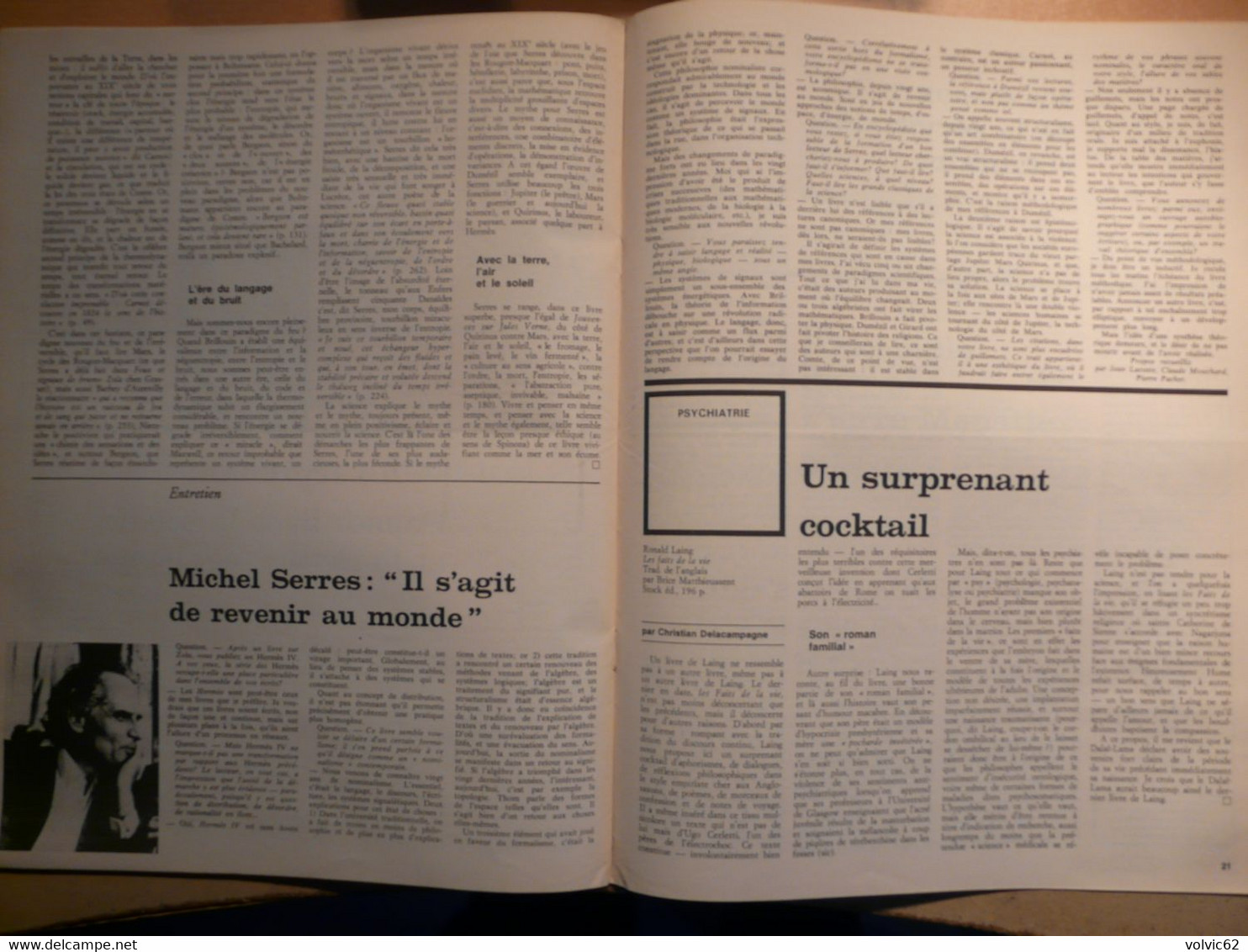 La Quinzaine littéraire 252 1977 Malraux Michel serres Tournier Henry James Ernst Bloch pierre monatte Sciascia da silva