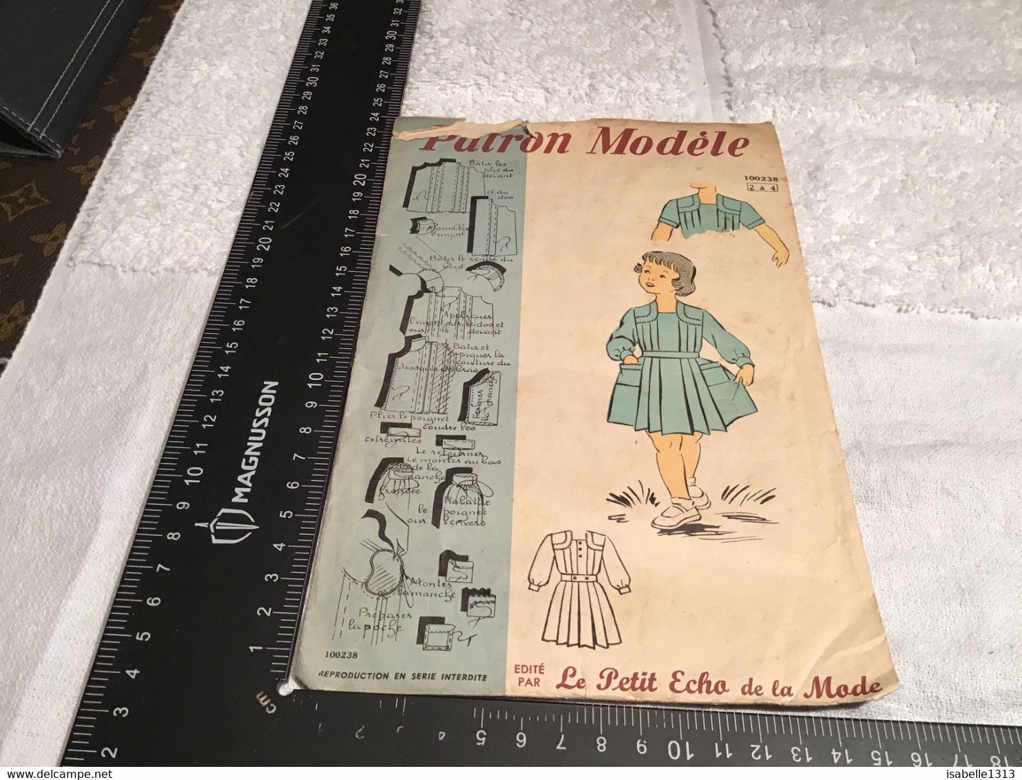 Patron  Modèle Le Petit écho De La Mode Fillette  Tablier Fillette - Patrons