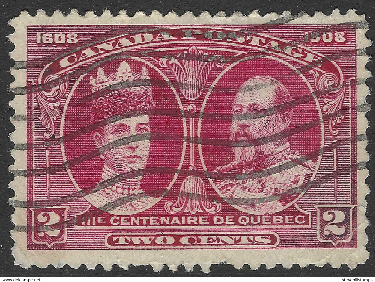 Canada. 1908 Quebec Tercentenary. 2c Used. SG 190 - Unused Stamps