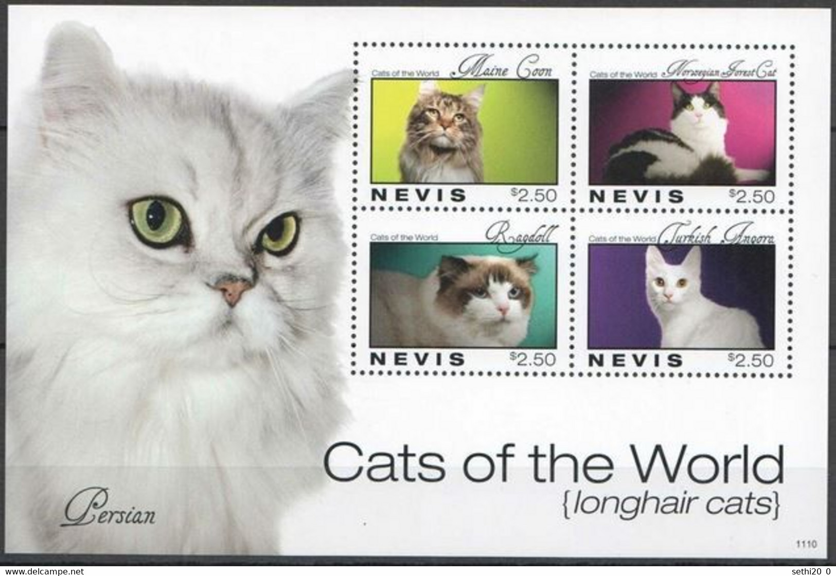 Nevis Cats Chats MNH - Autres & Non Classés