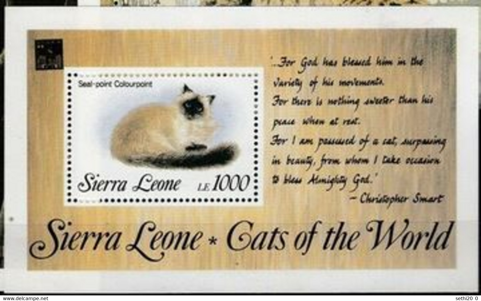 Sierra Leone Cats Chats MNH - Otros & Sin Clasificación