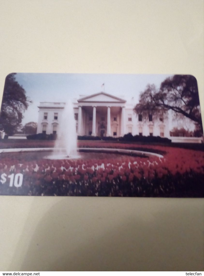 USA PREPAID GTS MAISON BLANCHE WHITE HOUSE TULIPE TULIP 10$ UT 200 EX RARE - GTS