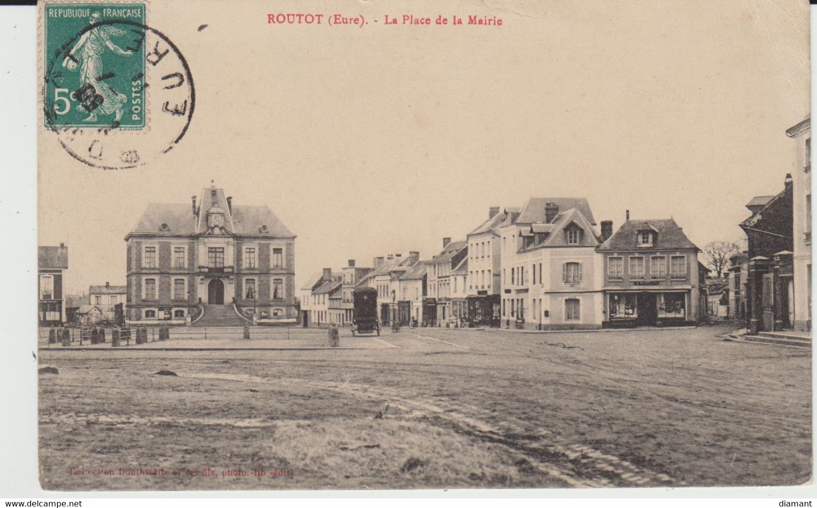 ROUTOT (27) - La Place De La Mairie - Bon état - Routot