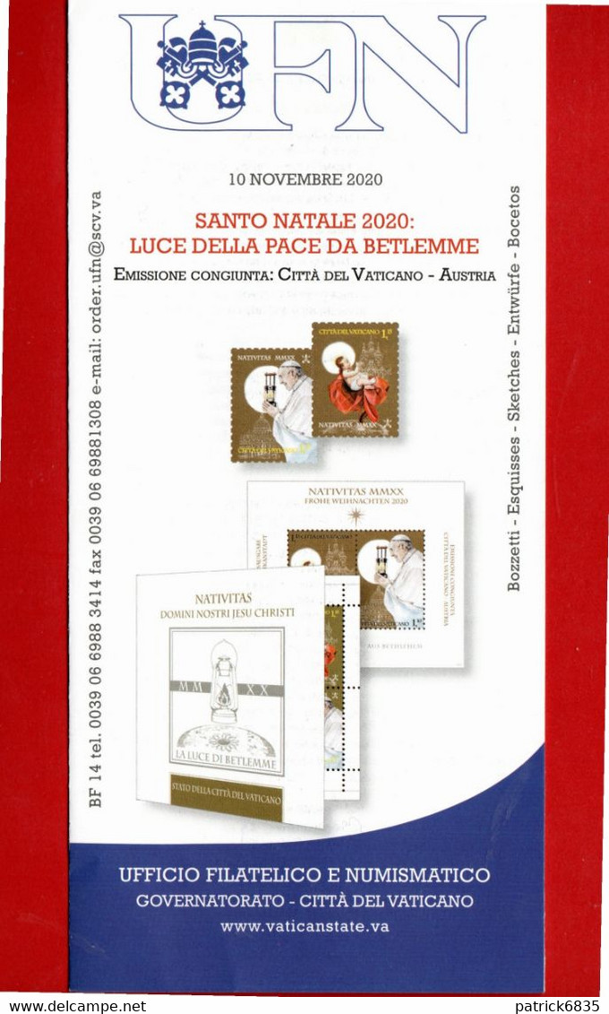 Vaticano - 2020 - Bollettino. Ufficiale. SANTO NATALE 10/11//2020. - Covers & Documents