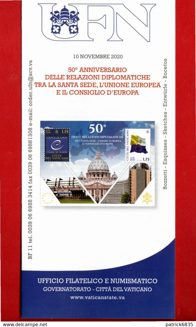 Vaticano - 2020 - Bollettino. Ufficiale. Relazioni Diplomatiche Tra Santa Sede E Unione Europea  10/11//2020. - Brieven En Documenten
