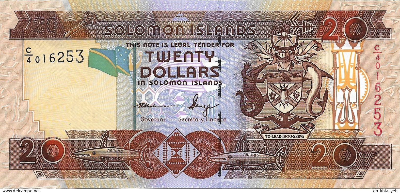 SALOMONS 2009 20 Dollar - P.28a Neuf UNC - Solomon Islands