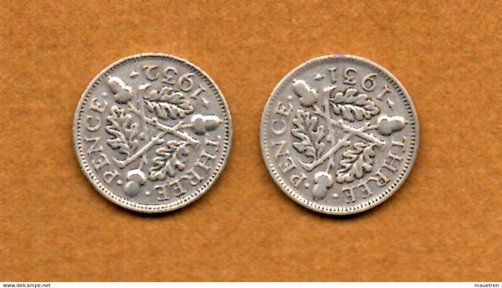 2 Pièces De 3 Pence AUSTRALIE GEORGIUS V 1931 Et 1932 - Other & Unclassified