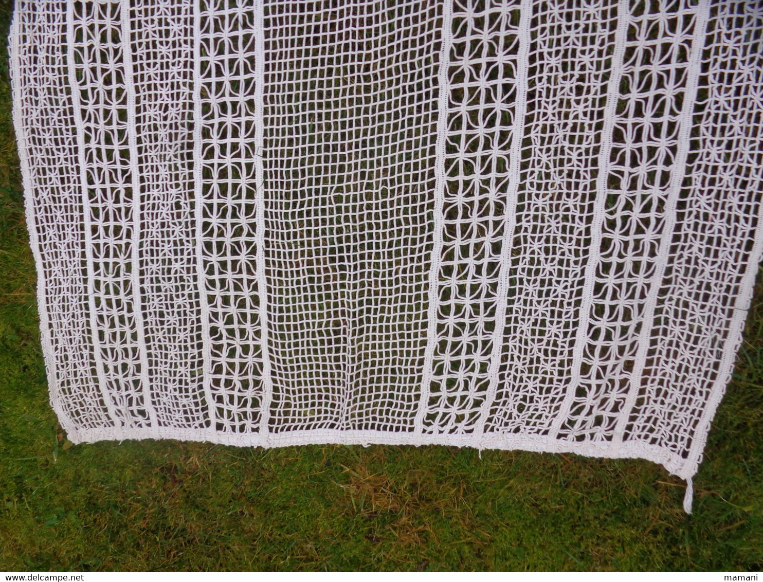 Rideau Store Vintage Ancien 102x220 Franges Comprises Lot 3 - Gordijnen