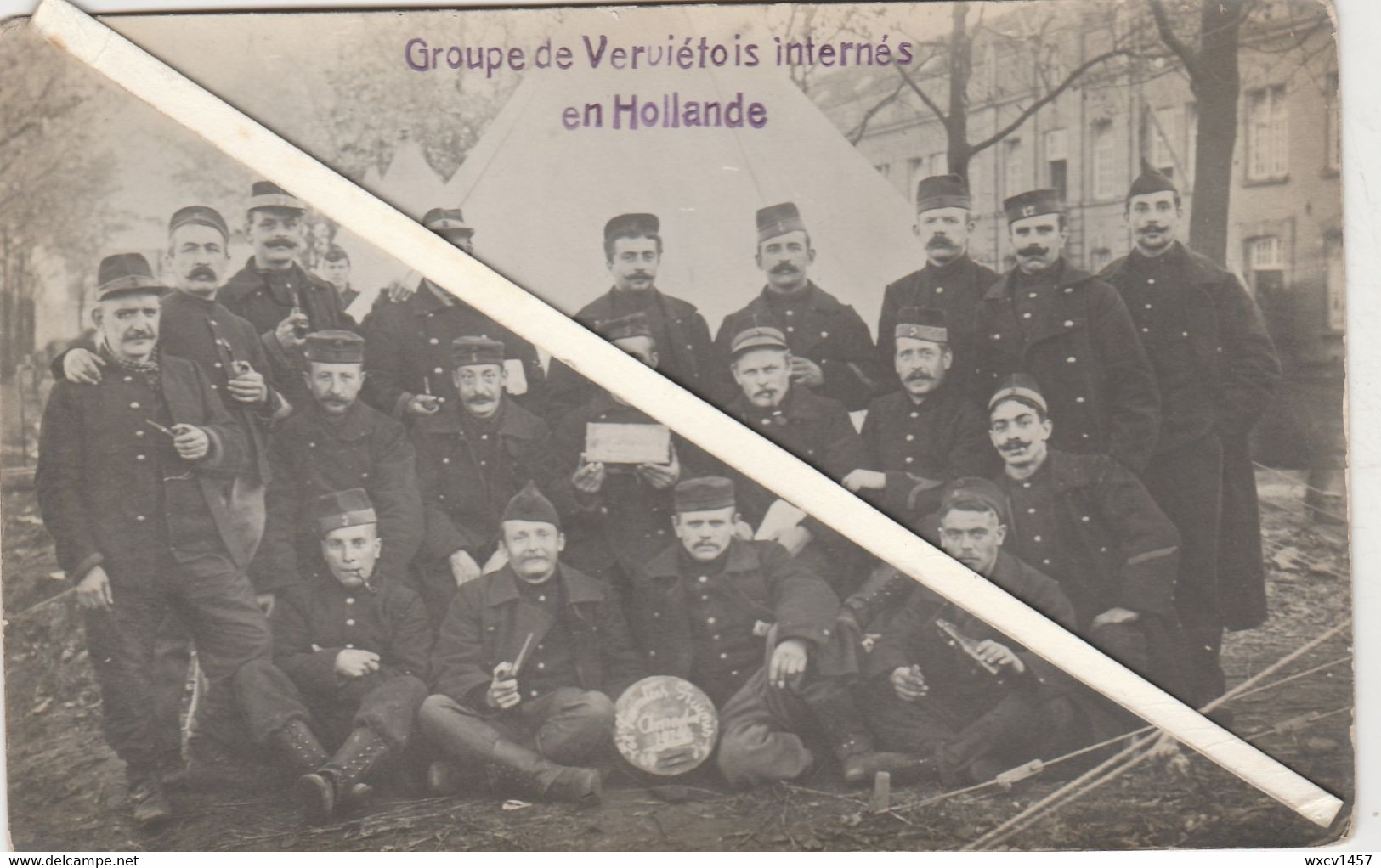 Verviers , Groupe De Prisonniers Verviétois Internés En Hollandeau Camp Kamp D' AMERSFOORT ??? 1914 - 1918 - War 1914-18