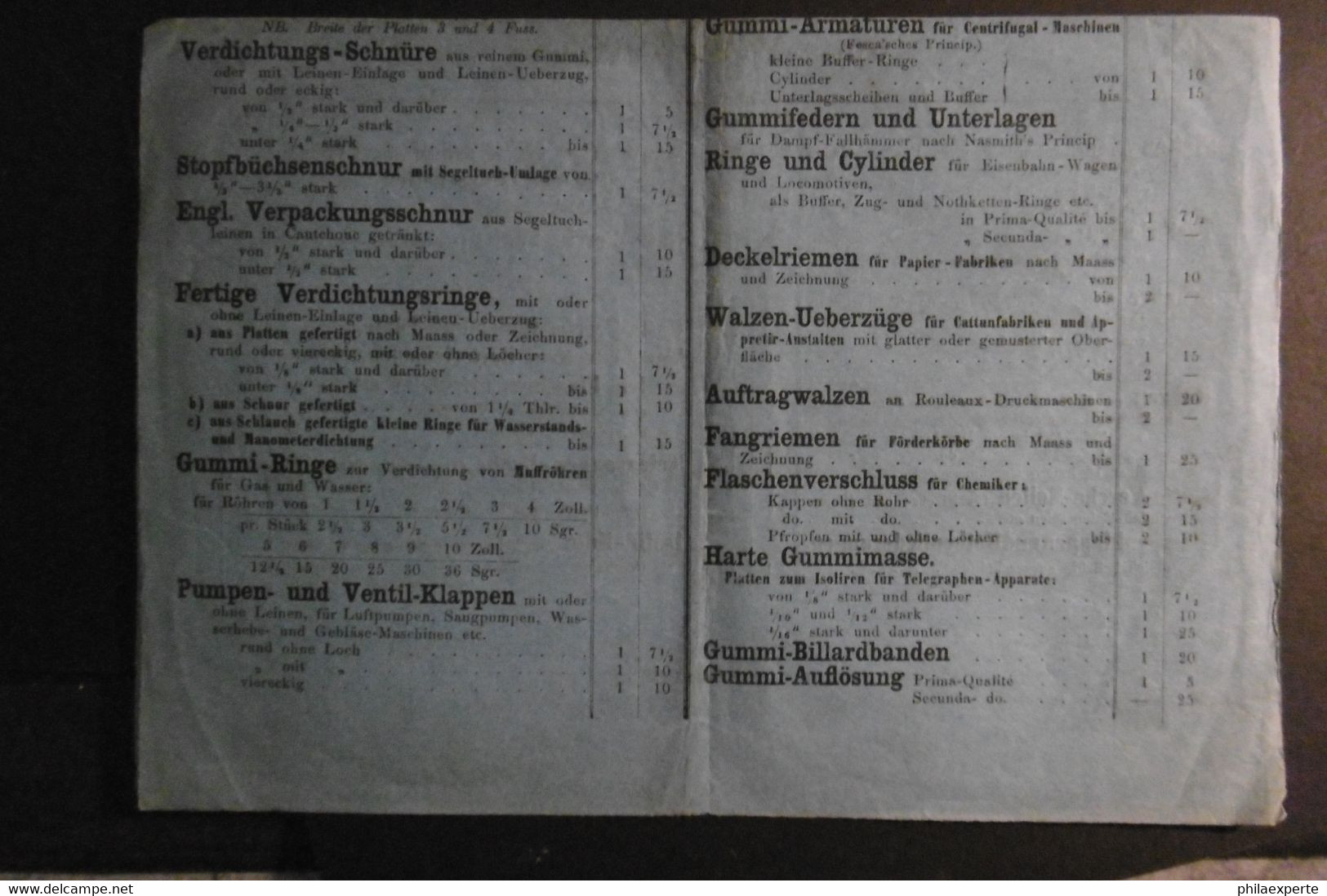 Preußen Mi. 14(Mgl)RA 3 Berlin 1863 Auf Angebotsliste Gummi Warenfabrik Selten - Andere & Zonder Classificatie