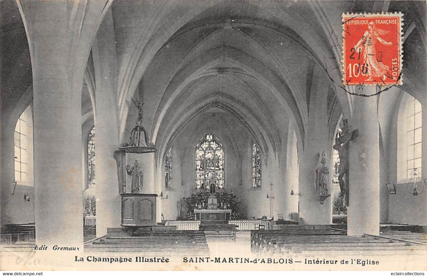 Saint-Martin-d'Ablois            51         Intérieur De L'église      (voir Scan) - Other & Unclassified