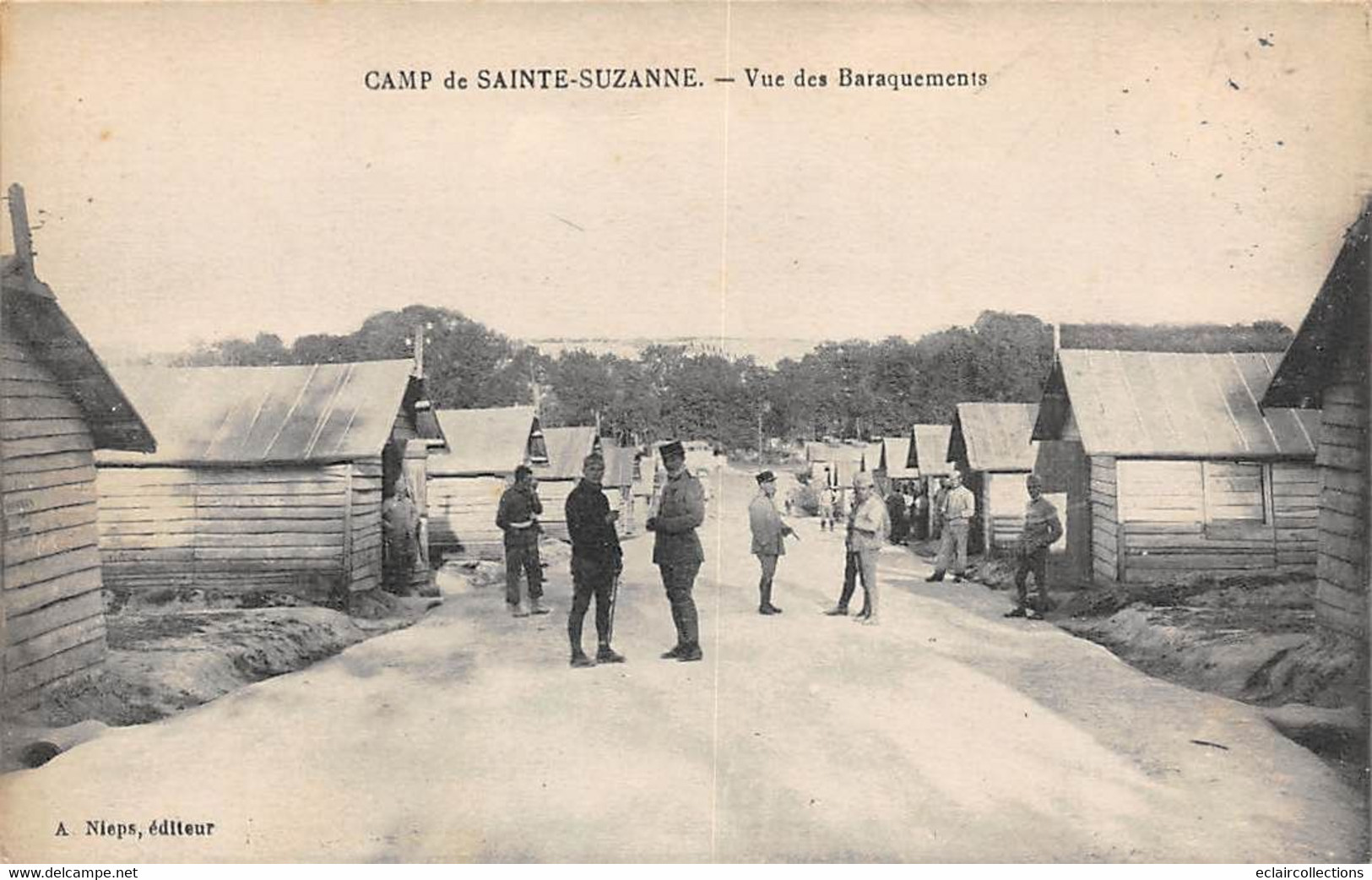 Sainte-Suzanne        53         Vue Des Baraquement Camp De Beugy.      (voir Scan) - Sainte Suzanne
