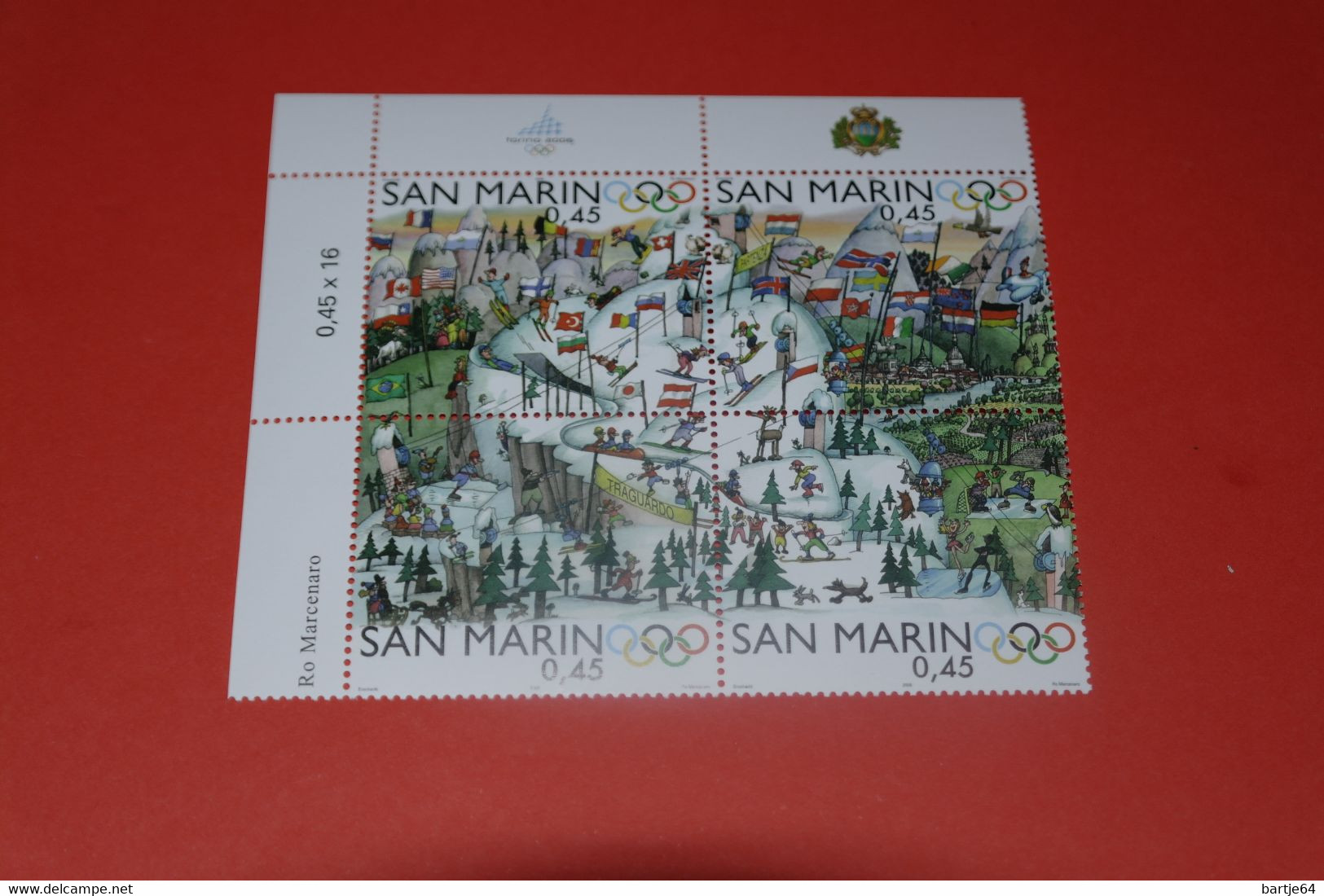 2006 San Marino - Reeks Postfris - Invierno 2006: Turín - Paralympic