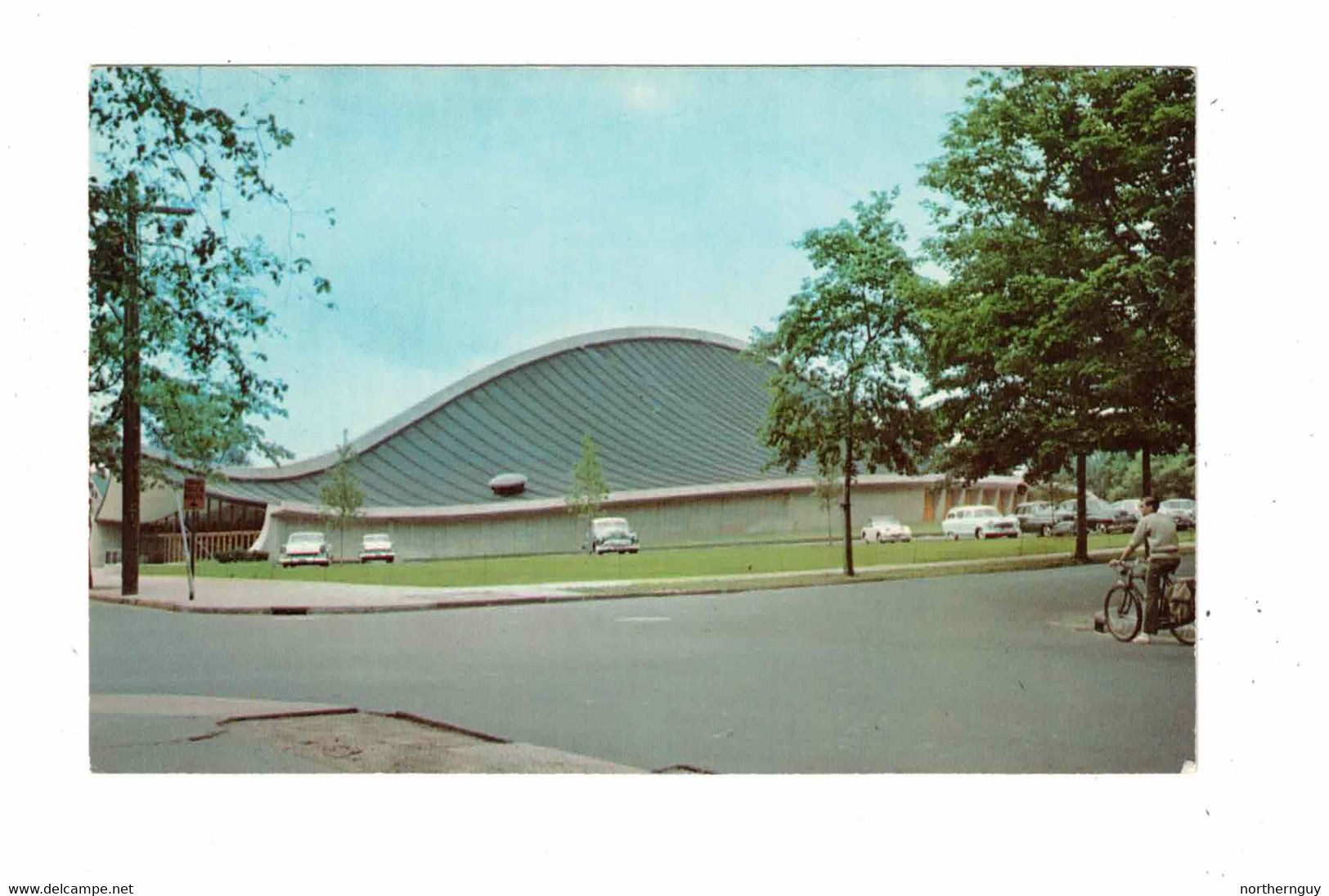 NEW HAVEN, Connecticut, USA, Ingalls Skating Rink, Yale University, Old Chrome Postcard - New Haven