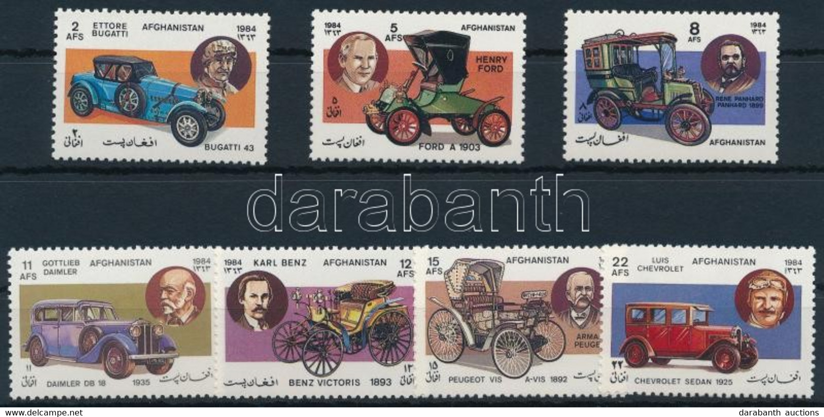 ** 1984 Autók Sor, Cars Set Mi 1360-1366 - Altri & Non Classificati