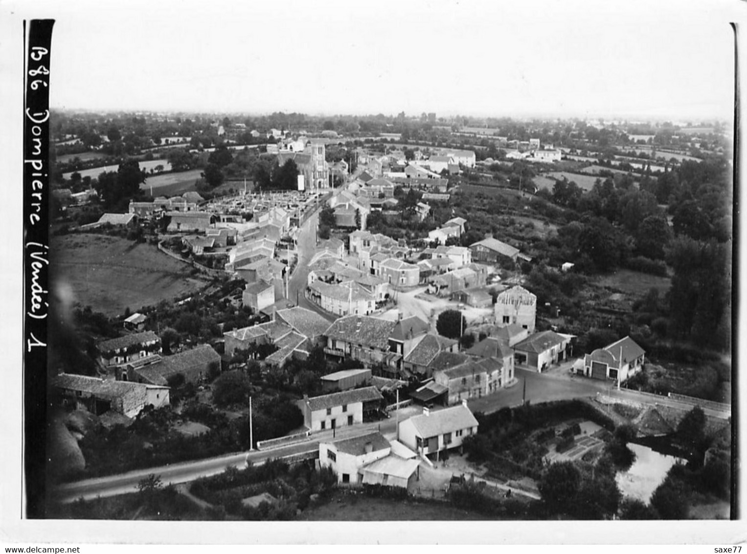 DOMPIERRE Sur YON - Tirage Photo Lapie - Vue Aérienne-  Pour Tirage Carte Postale - Format 18x13 Cm - Dompierre Sur Yon