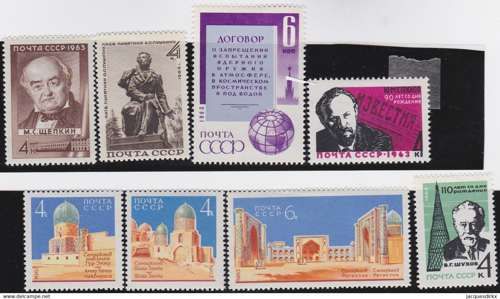 Russland     ,   Yvert      .   8 Marken      .     *    .     Ungebraucht  Mit Falz   .    /   .   Mint-hinged - Nuevos