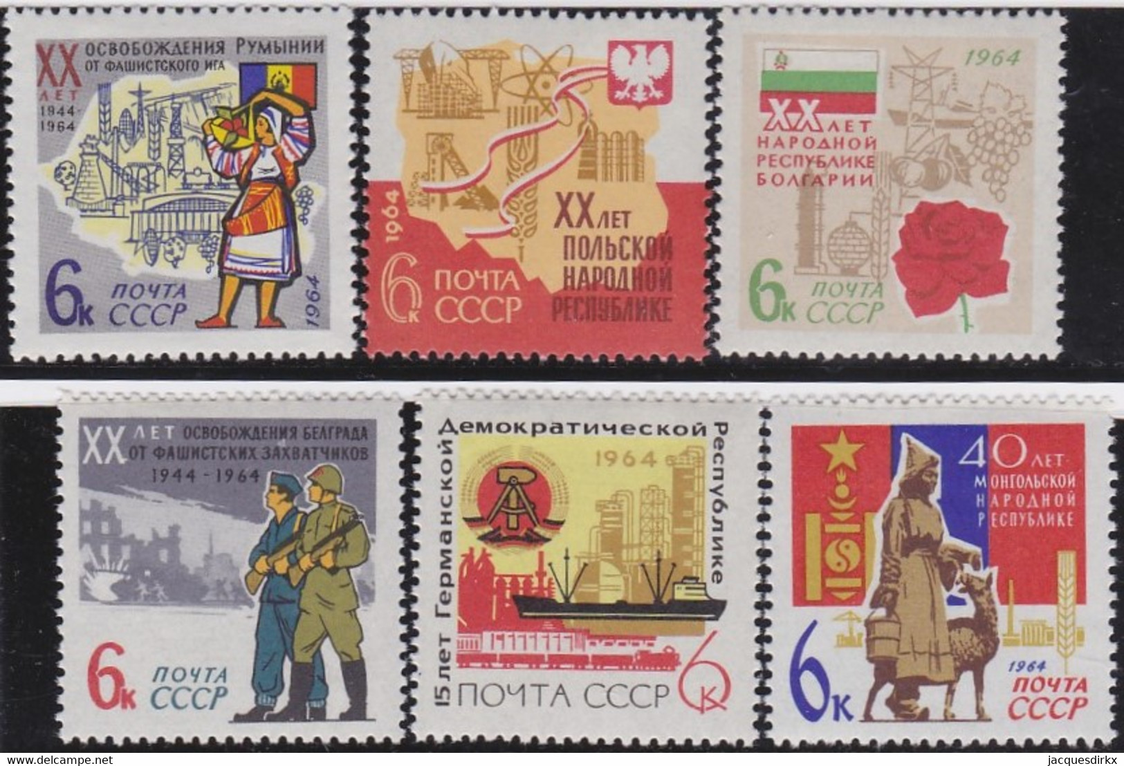 Russland     ,   Yvert      .   2828/2833    .     *    .     Ungebraucht  Mit Falz   .    /   .   Mint-hinged - Unused Stamps