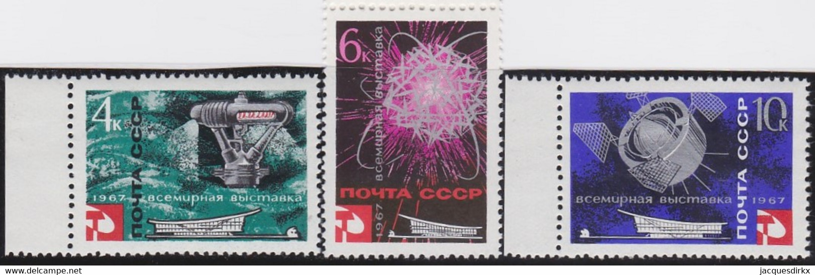 Russland     ,   Yvert      .      3195/3197   .     *    .     Ungebraucht  Mit Falz   .    /   .   Mint-hinged - Unused Stamps