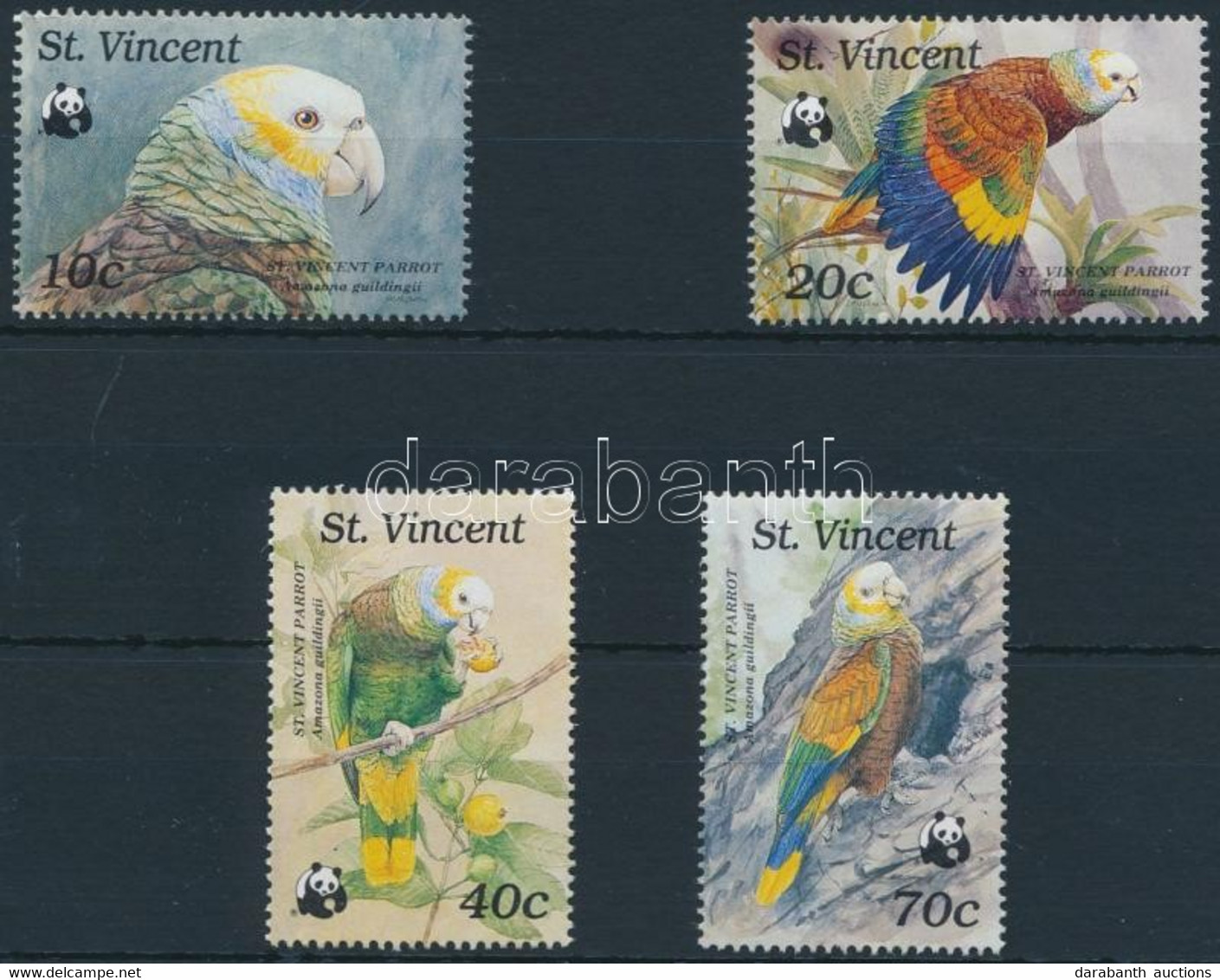 ** 1989 WWF: Királyamazon Sor Mi 1222-1225 + 4 FDC + 4 CM - Altri & Non Classificati