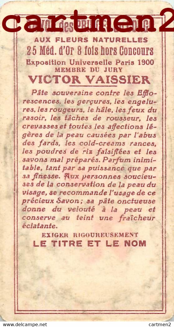 CARTE PARFUMEE : SAVON DU CONGO VICTOR VAISSIER PARIS " LA CARTE SENT ENCORE " FRAGRANCE PERFUME - Vintage (until 1960)