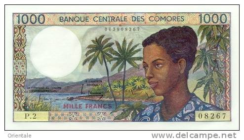 COMOROS P. 11a 1000 F 1976 UNC (s. 6) - Komoren