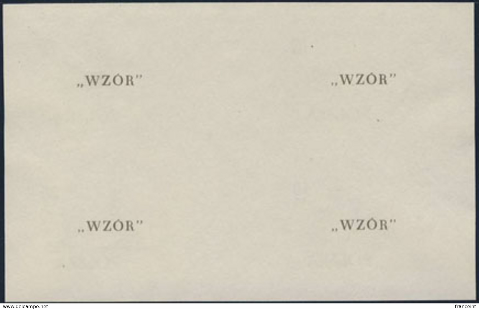 POLAND (1954) Coal Mine. Steel Mill. Lublin Castle. Ship Loading. Block Of 4 Ungummed Proofs Marked "WZOR". - Essais & Réimpressions