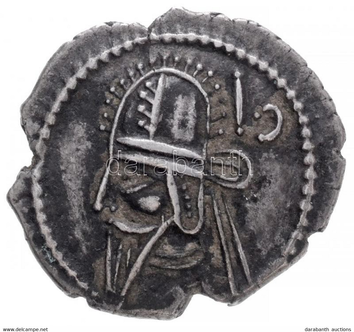 Párthus Birodalom / Ekbatána / Vologases VI. 208-228. Drachma Ag (3,66g) T:2,2- Parthian Empire / Ecbatana / Vologases V - Non Classificati