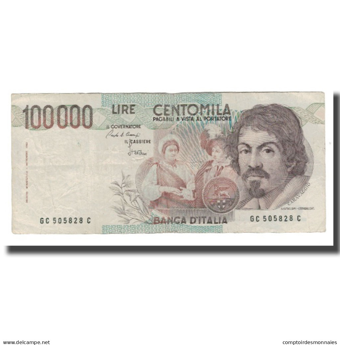 Billet, Italie, 100,000 Lire, 1983, 1983-09-01, KM:110a, TTB+ - 100.000 Lire