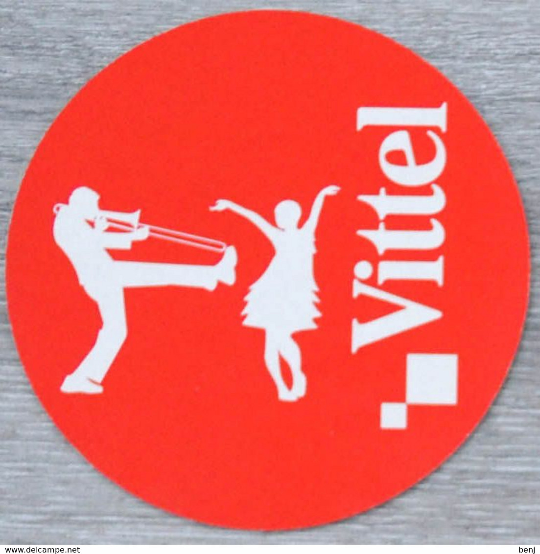 Sous-bock VITTEL (trombone, Danse, Danseuse) Bierdeckel Bierviltje Coaster (CX) - Sous-bocks