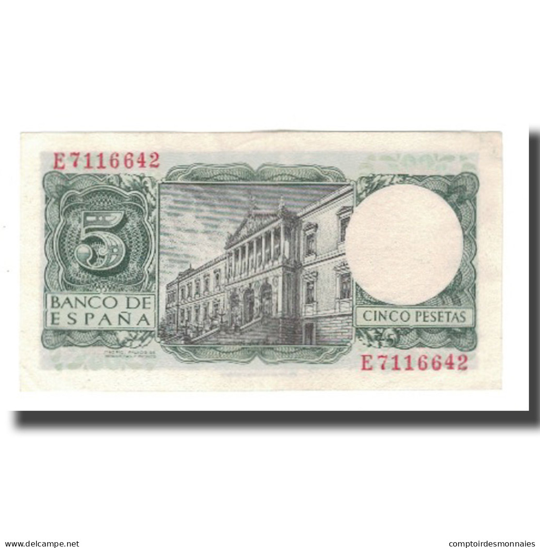 Billet, Espagne, 5 Pesetas, 1954, 1954-07-22, KM:146a, SUP - 5 Peseten