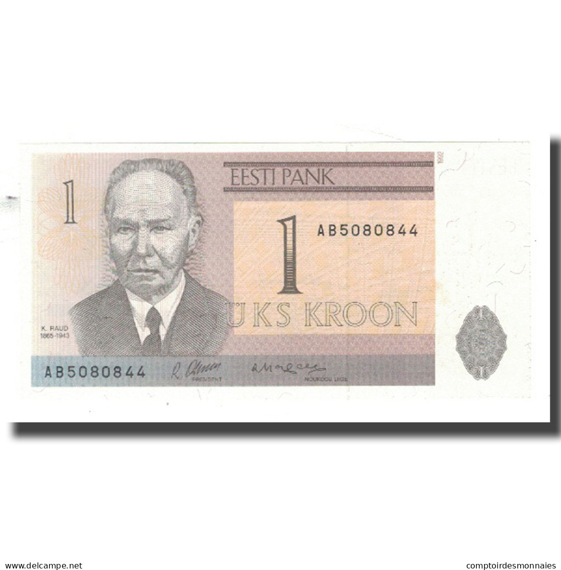 Billet, Estonia, 1 Kroon, 1992, KM:69a, SUP - Estonie