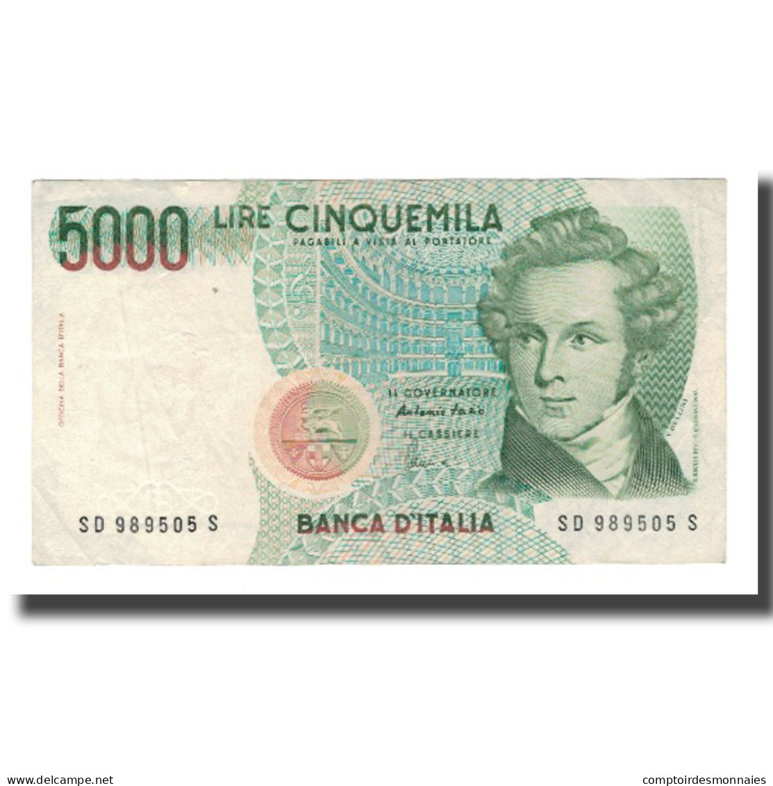 Billet, Italie, 5000 Lire, D.1985, KM:111c, SUP - 5000 Lire